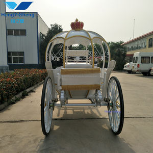 Calabaza eléctrica de acero de alta calidad, carruaje tirado por caballos, 4 ruedas, transporte especial para turismo, turismo y bodas, venta - Product Image 3