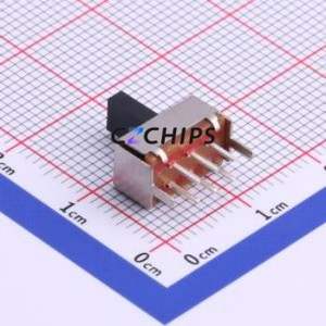 SS22E01L6 Slide Switch Through hole Component (THT) Switch Double Pole Double Throw Rectangle Pin Header PC Pin 11mm - Product Image 2