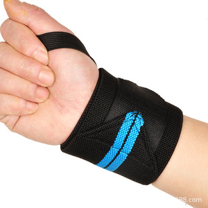 2025 Custom Logo Gym Fitness Fabric Cross Training Powerlifting Weight Lifting Wrist Strap Support Brace <b>Wraps</b> Wristband - Product Image 6