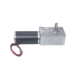 DC12V 24V couple puissant Geotor métal Turbo boîte de vitesses à vis sans fin type-D arbre inversé basse vitesse 70kg.cm moteur à engrenage à vis sans fin autobloquant - Product Image 3