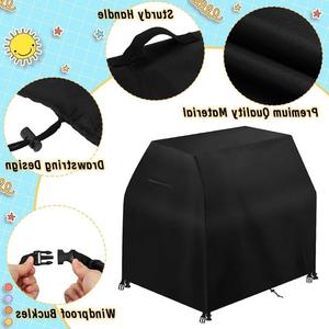 Funda Protectora para Juguetes Infantiles, 41x25x33 Pulgadas, Impermeable, a Prueba de Polvo, para Exteriores, en Negro, Beige y Gris, Unisex - Product Image 1