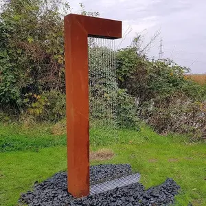 Corten стальной КОРРОЗИОННЫЙ садовый танцевальный фонтан с кастрюлями