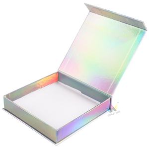 Boîte cadeau magnétique Crown Win avec logo personnalisé, design holographique, matériaux recyclés, emballage personnalisé, fermeture magnétique - Product Image 2