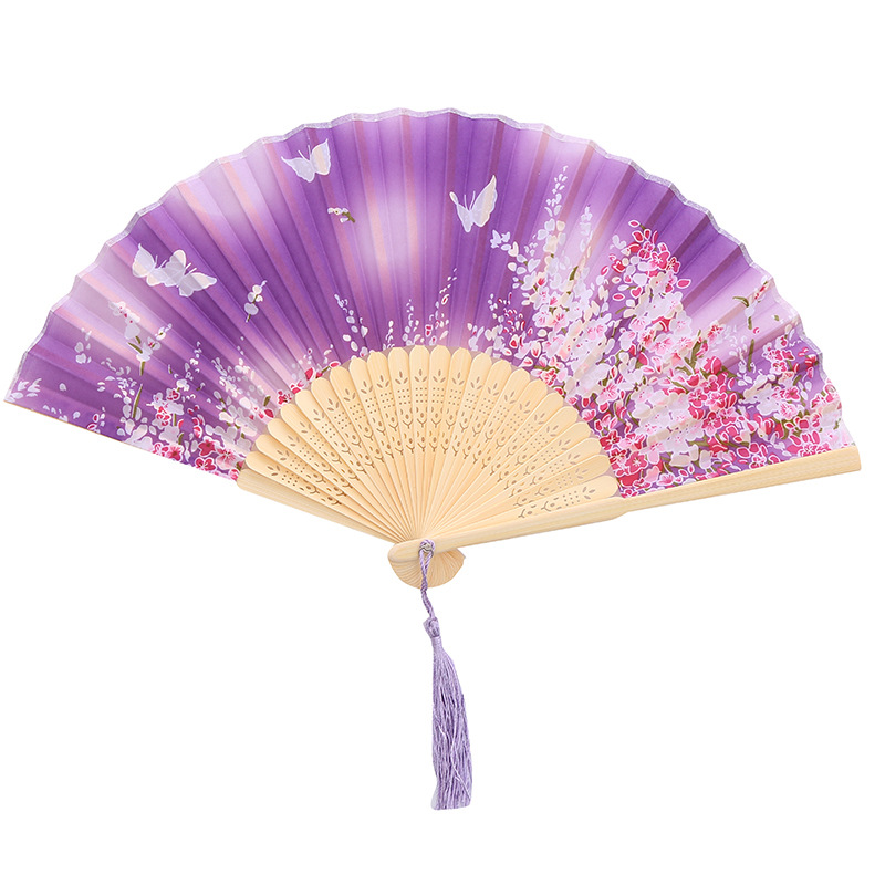 Античный бамбуковый складной женский веер в китайском стиле, оптовая продажа, Подарочный веер