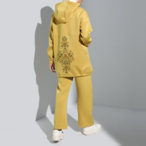 Ensemble deux pièces pour femmes musulmanes, style décontracté, polyester/coton, pantalon et haut confortables, respirant, séchage rapide, léger - Product Image 4