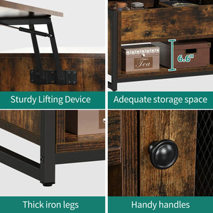 Cross-border multifunctional durable wooden living room furniture, height <b>adjustable</b>, suitable for small apartments, simple - Product Image 4