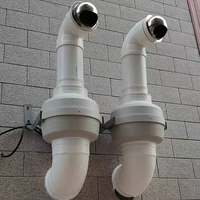 Ventilateur de gaine en ligne turbo avec pales en acier galvanisé 4 pouces |   Ventilateur d'extraction puissant pour la cuisine, la salle de bain, usage commercial et domestique