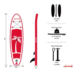 max 20 psi inflatable surfing sup all around short standup windsurf board lthium battery platform pad74 dleboard