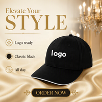 Op maat gemaakte logo high-end twill vintage sandwich brim baseball caps unisex sport petten verstelbaar 100% polyester luipaard/fruit/stippen