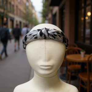 Fascia per Capelli Annodata in Raso Crepe Angelina, 4 Colori, Accessorio Moda per Donne, Stile Casual - Product Image 5