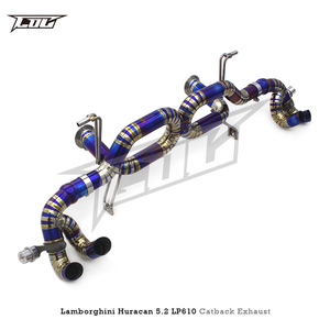 Scarico Catback <span class=keywords><strong>blu</strong></span> bruciato personalizzato per Lamborghini Huracan 5.2 LP580/LP610 tubo di scarico 2014-2023 - Product Image 4