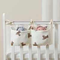 100% Double couche coton gaze drap de lit ensemble couvre-lit sac à couches apaisant lapin bavoir emmaillotage tissu