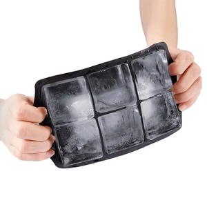 Moule à glaçons en silicone à 6 cavités, facile à démouler, de qualité alimentaire, pour glaçons rapides, idéal pour les boissons glacées et la crème glacée - Product Image 5