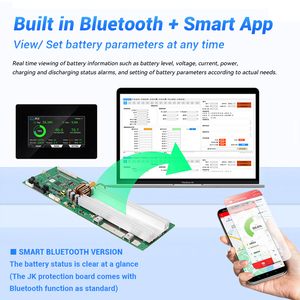 Systèmes de gestion de batteries B2A24S30P 8-24S 2A Active Balance BMS prenant en charge RS485/CAN/BT Lifepo4 24V 300A Smart BMS - Product Image 4