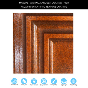 Pannelli per Soffitto in PVC Finitura Finto Stagno Impermeabili per Hotel, Pannelli Decorativi 3D Quadrati PL05 <span class=keywords><strong>Rame</strong></span> Antico - Product Image 4