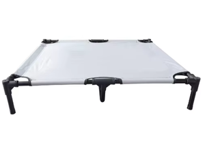 Modern Dış Mekan Dikdörtgen Köpek Yatağı Çerçevesi Taşınabilir Nefes Alabilen Nem Geçirmez Soğutucu Düz Desenli Yükseltilmiş Çelik Evcil Hayvanlar İçin Kamp Yatağı - Product Image 3