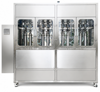 Machine automatique de remplissage de liquides visqueux haute précision pour bouteilles et canettes, ligne de production de bouchage et d'étiquetage à moteur servo