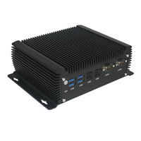 Mini PC Industrial sin Ventilador Intel Core I5 8305G I7 8705G con 2 GbE LAN, 2 COM, 8 USB, Triple Pantalla, Barebone