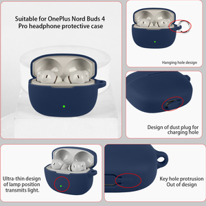 Étui de protection pour écouteurs OnePlus Nord Buds 4 <span class=keywords><strong>Pro</strong></span>, OnePlus Buds Ace 3, <span class=keywords><strong>coque</strong></span> en silicone pour écouteurs, étui pour <span class=keywords><strong>Airpods</strong></span> <span class=keywords><strong>Pro</strong></span> - Product Image 6