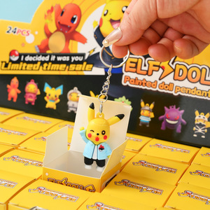 Coffret cadeau porte-clés figurine Pokémon magique avec contenu surprise - Pendentif <span class=keywords><strong>Pikachu</strong></span>, peluche en boîte, mignon et charmant - Product Image 3