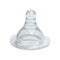 Tétine en silicone pour biberon liquide sans BPA mamelon d'alimentation pour bébé durable et transparent