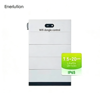 Batterie de stockage d'énergie domestique HV LiFePO4 10 kWh pour système solaire avec dongle Wi-Fi 52 Ah 48 V, stock UE, entrepôt UE