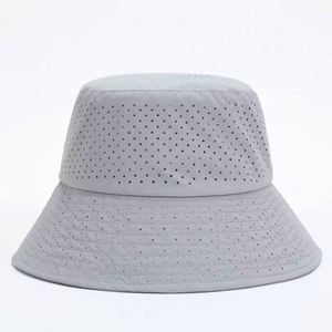 Wholesale 2024 Summer New Arrival Laser Hole Fishing <b>Hat</b> Fast Dry Breathable Golf Bucket Sun <b>Hat</b> <b>for</b> Women Large Head Men - Product Image 6