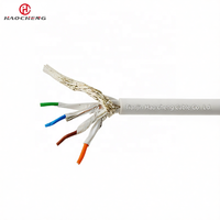 Câble CAT7 stable et fiable SFTP en cuivre pur, adapté aux ordinateurs, câble Ethernet Cat 7 23AWG