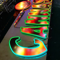 Letreros RGB Personalizados a Todo Color con Caracteres 3D, Letreros LED, Letreros Comerciales, Resistentes al Agua IP65, Programables