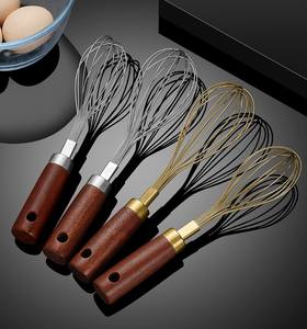 <span class=keywords><strong>Fouet</strong></span> en fil d'acier DS10 Nan Yuan pour œufs, thé et lait, avec manche en bois - Product Image 5