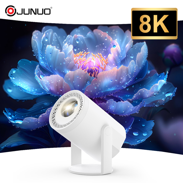 Hot Selling Android 14 Mini Smart Projector 720P HD Portable r with Wi-Fi 6 Compact Cube Design for Home Mini Projector