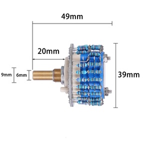 2 Cực 24 Vị Trí 25K Mono Potentiometer <span class=keywords><strong>Attenuator</strong></span> Điều Khiển Âm Lượng Cho Âm Thanh Ống Khuếch Đại - Product Image 5
