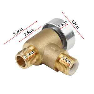 Vanne de retenue en laiton, taille de port 3/4 po, pour disjoncteur de circuit sous vide de camping-car, lave-linge de caravane, gaz, température normale - Product Image 1