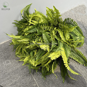 Simulation de la fougère de Boston Bush herbe persane pour la décoration de la maison plante de fougère de vigne Faux verdure laisser la plante <span class=keywords><strong>feuille</strong></span> artificielle <span class=keywords><strong>lierre</strong></span> grand - Product Image 5