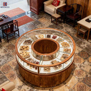 Vitrine d'exposition en métal haut de gamme pour herbes – Rangement haut de gamme pour matériaux médicinaux précieux pour magasin d'herbes de luxe - Product Image 2