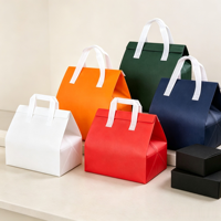 Sac isotherme auto-adhésif non tissé pour livraison de repas, sac fourre-tout thermique personnalisé avec logo, boîte d'emballage pour plats à emporter