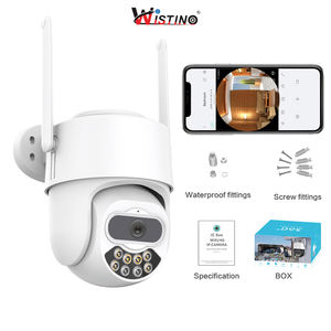 Wistino 2K HDシングルレンズPTZカメラナイトビジョンクラウドストレージWIFI双方向オーディオモーション検出ネットワークカメラ - Product Image 1