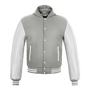 Chaqueta Varsity de Béisbol Unisex Personalizada al por Mayor, Transpirable, Estilo Urbano, Algodón, Poliéster, Lana, Cuero, la Mejor Calidad para Hombre - Product Image 1
