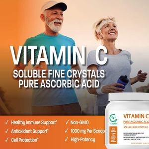 Vitamina <span class=keywords><strong>C</strong></span> en Polvo, Ácido Ascórbico Puro Soluble, Cristales Finos Sin OMG, Promueve un Sistema Inmunitario Saludable y Protección Celular, Potente - Product Image 5