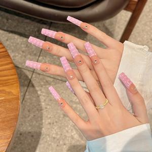 Design #2228 <span class=keywords><strong>faux</strong></span> <span class=keywords><strong>ongles</strong></span> carrés en acrylique français rose Offre Spéciale <span class=keywords><strong>de</strong></span> haute <span class=keywords><strong>qualité</strong></span> facile <span class=keywords><strong>à</strong></span> <span class=keywords><strong>coller</strong></span> <span class=keywords><strong>ongles</strong></span> artificiels presse sur les <span class=keywords><strong>ongles</strong></span> - Product Image 3