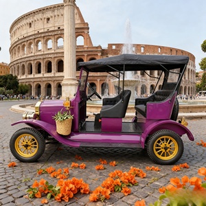 Véhicule électrique vintage, voiture <span class=keywords><strong>de</strong></span> tourisme à l'ancienne pour accessoire photo et navette pour les clients <span class=keywords><strong>de</strong></span> l'hôtel, voiture classique rétro <span class=keywords><strong>de</strong></span> luxe - Product Image 5