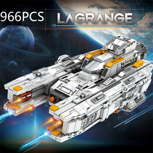 Reobrix 788 MOC Space Fighter Star <strong>Battleship</strong> Artillery Ship Model Bricks DIY Assembly Toys Plastic Kits Building Block Sets - Product Image 2