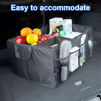 Contenedor de Organización Automotriz Ajustable e Impermeable, Caja de Almacenamiento Universal para Vehículos, Organizador para Maletero de Auto