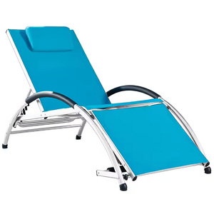 Chaise longue <span class=keywords><strong>de</strong></span> plage inclinable zéro gravité chaise <span class=keywords><strong>pliable</strong></span> <span class=keywords><strong>en</strong></span> <span class=keywords><strong>aluminium</strong></span> chaise longue d'extérieur pour cour hôtel <span class=keywords><strong>salon</strong></span> - Product Image 2