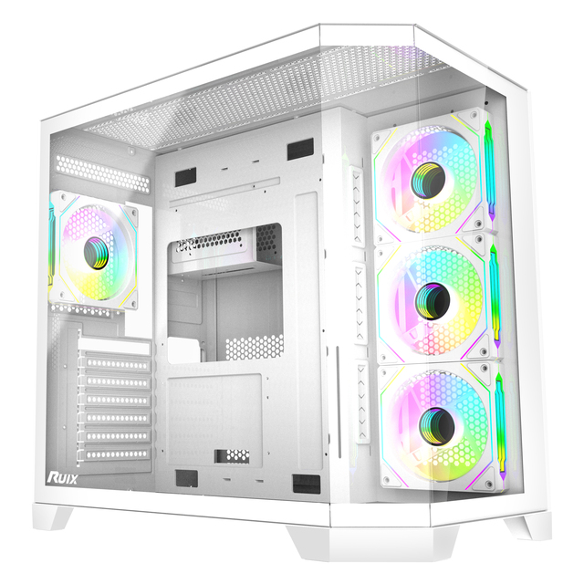 Best Seller Atx Mid Tower Gaming Computer Cases Towers Cabinet Gaming Pc Case With 4x120mm Argb Fan & Type-C Desktop Casing