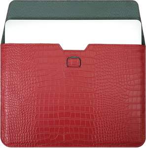 Housse pour ordinateur portable en cuir PU crocodile universelle 13 14 pouces avec logo personnalisé pour <span class=keywords><strong>Macbook</strong></span> <span class=keywords><strong>Air</strong></span> 13 pouces <span class=keywords><strong>Pro</strong></span> 14 pouces M4 M3 <span class=keywords><strong>M2</strong></span> pour femmes - Product Image 2