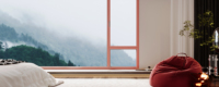 Ventana de aluminio y vidrio de doble rotura térmica, insonorizada, de alta gama, en oferta, para el hogar, la villa o la sala de estar.