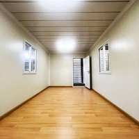 Maisons conteneurs modernes préfabriquées en panneaux sandwich isolés, démontables, en kit plat, pour bureaux et logements de travailleurs