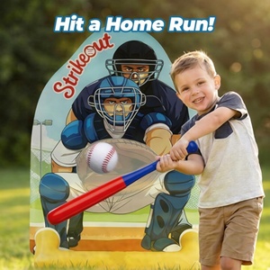 PVC Inflatable Baseball Toss Game Pool Toy Outdoor Yard Water Bat Target Sports Activity Cool Summer Beach Family Party <b>Gift</b> - Product Image 4