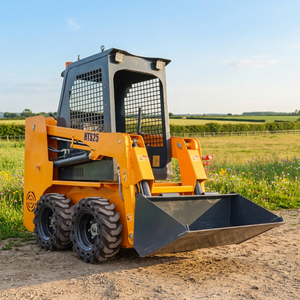 Chargeuse compacte robuste à roues, capacité de charge nominale de 300 kg, largeur de 1180 mm, pneus pleins pour le maniement du sable et du gravier sur chantier - Product Image 1